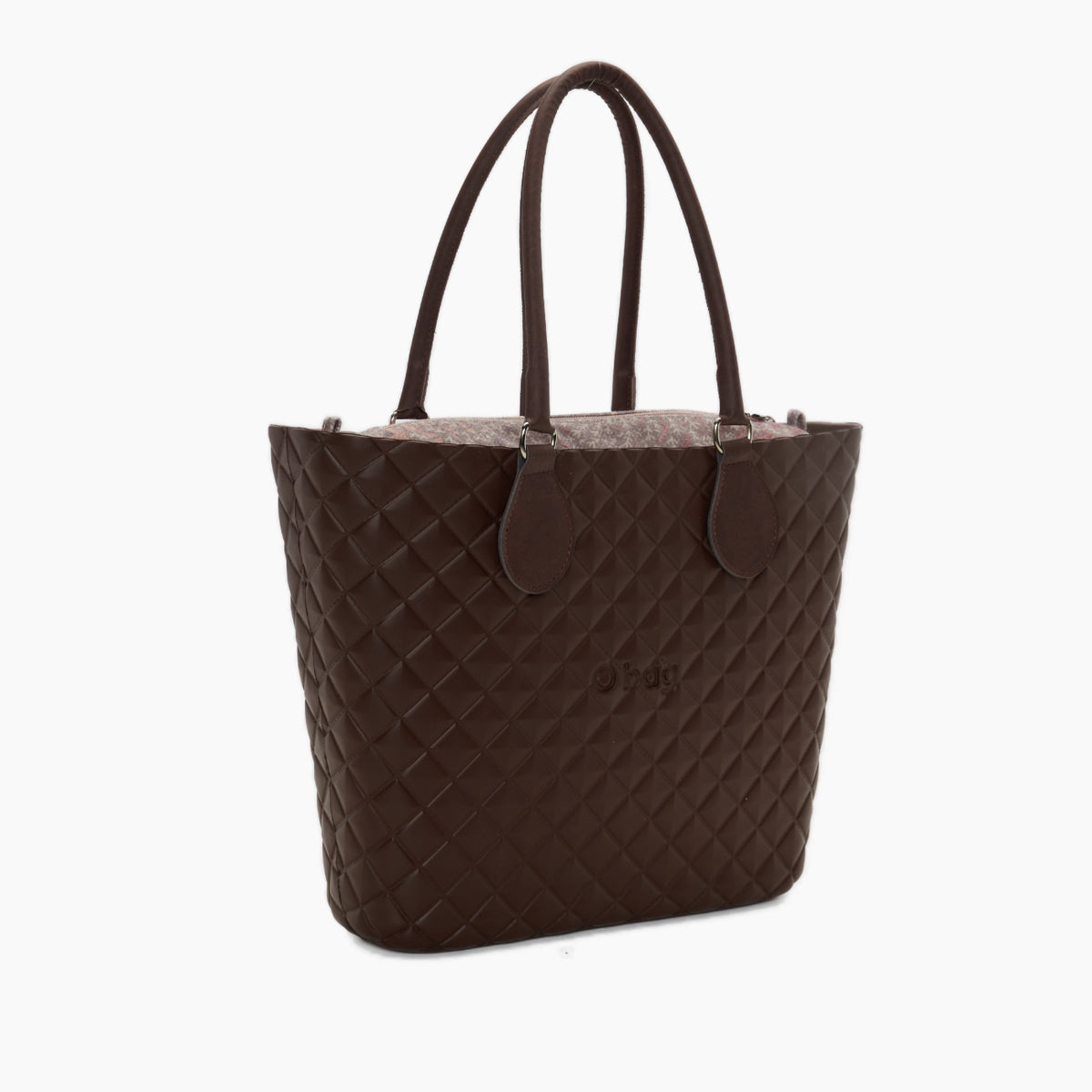 Borsa Composta O Bag Urban Midi Manico Midi E Sacca Tessuto Bouquet D'Autunno Choco