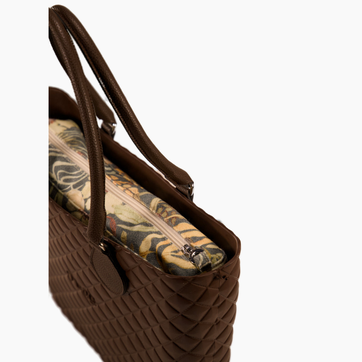 Borsa Composta O Bag Urban Midi Manico Midi E Sacca Tessuto Vanila Rose