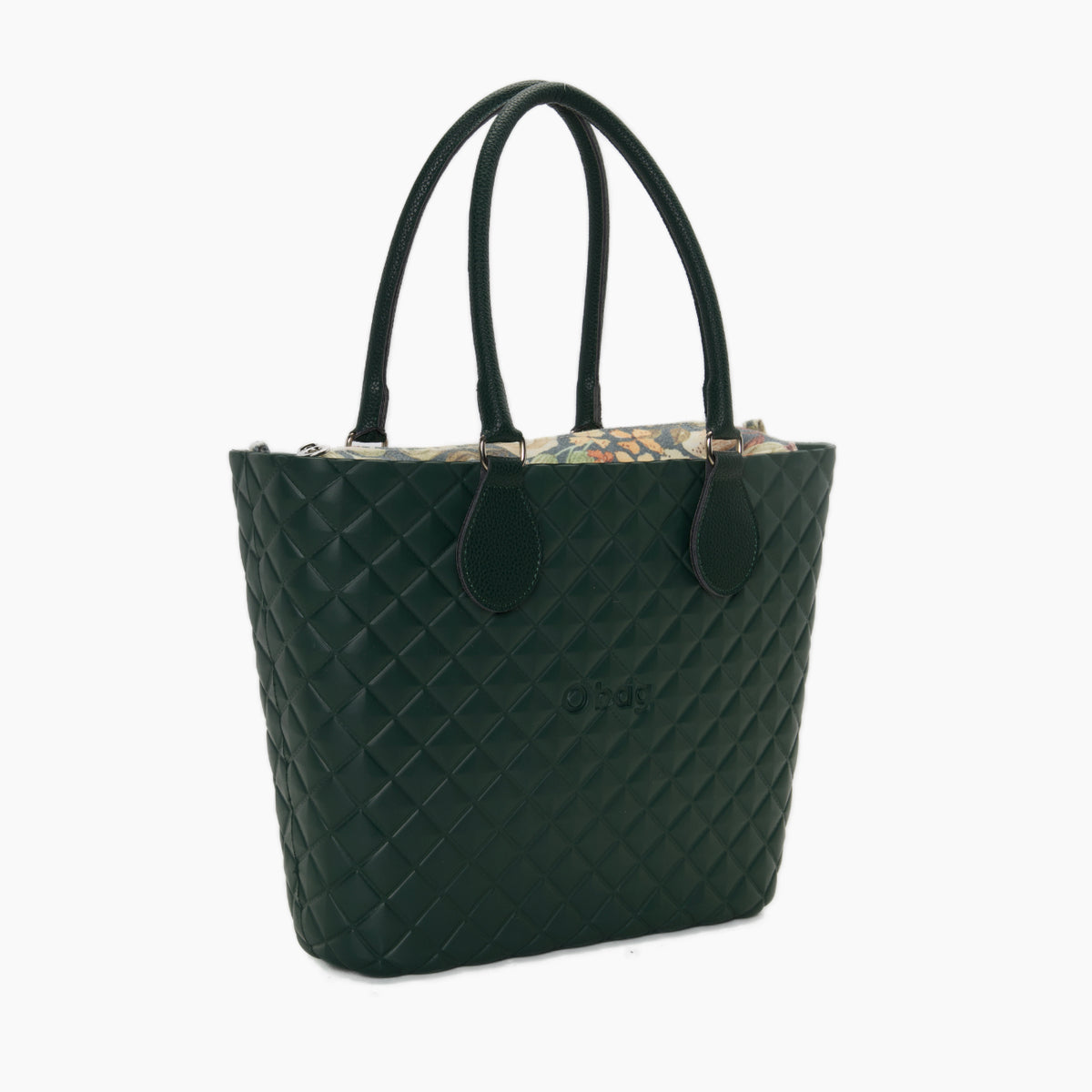 Bolso Compuesto O Bag Urban Midi Asa Midi Y Bolsa Interior Tejido Vanilla Rose Verde Edén