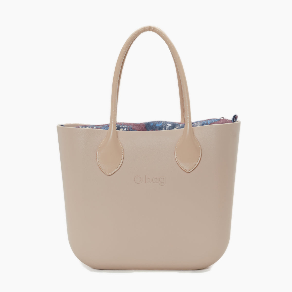 Borsa Composta O Bag Manico Lungo A Cuore E Sacca Tessuto Wild Berries Sabbia