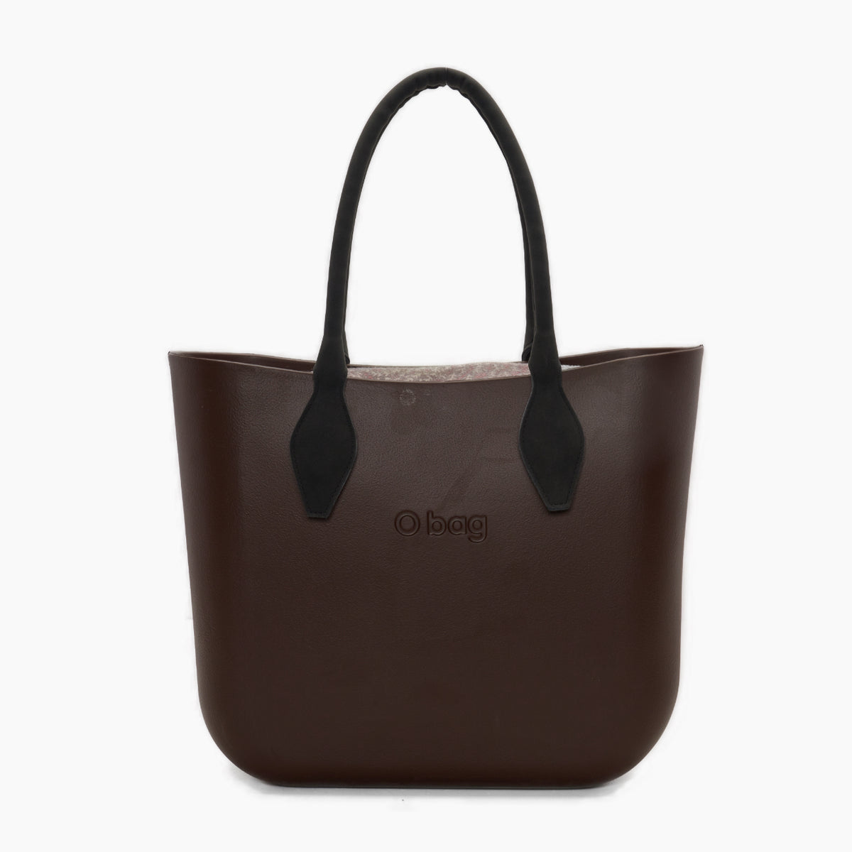 Assembled Bag O Bag Long Diamond-Shaped Handle And Inner Bag Fabric Bouquet D'Autunno Choco