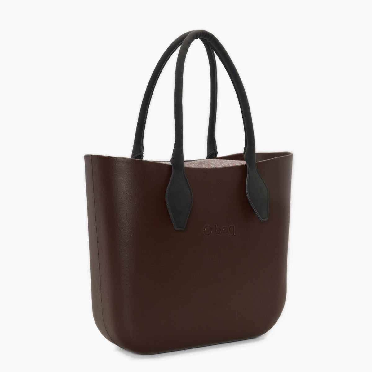 Assembled Bag O Bag Long Diamond-Shaped Handle And Inner Bag Fabric Bouquet D'Autunno Choco