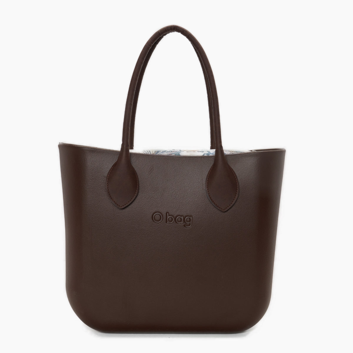 Borsa Composta O Bag Manico Lungo A Cuore E Sacca Tessuto Vanila Rose Choco