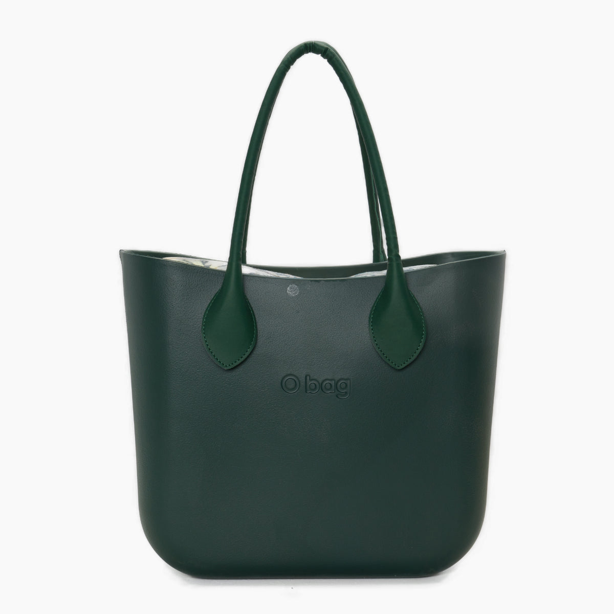 Borsa Composta O Bag Manico Lungo A Cuore E Sacca Tessuto Vanila Rose Verde Eden