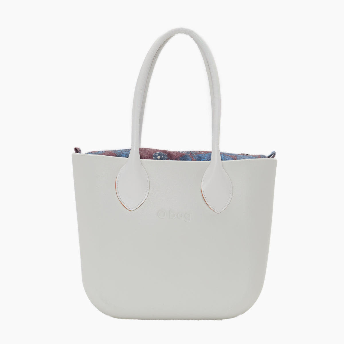Borsa Composta O Bag Mini Manico Lungo A Cuore E Sacca Tessuto Wild Berries Latte