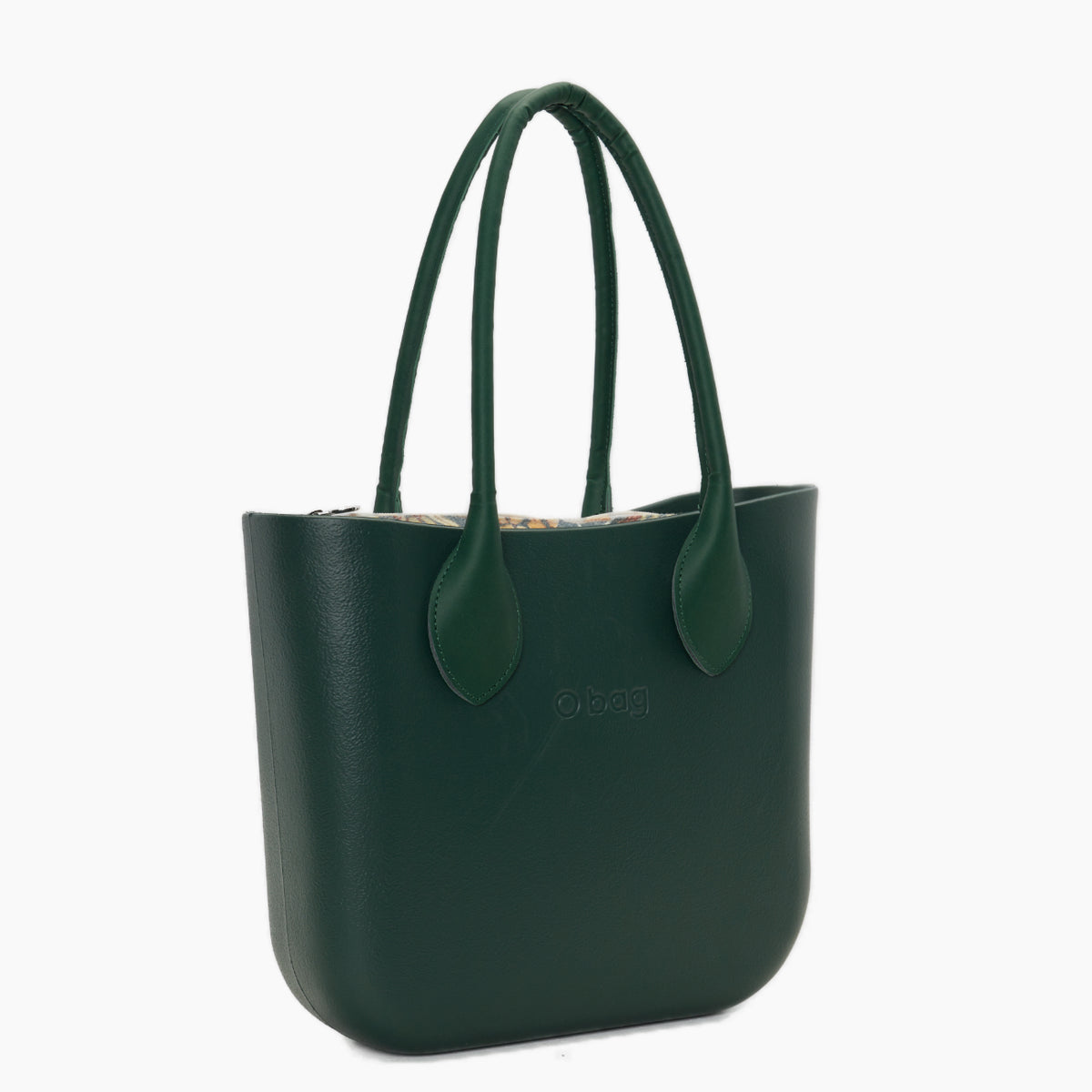 Assembled Bag O Bag Mini Long Heart-Shaped Handle And Inner Bag Fabric Vanilla Rose Eden Green