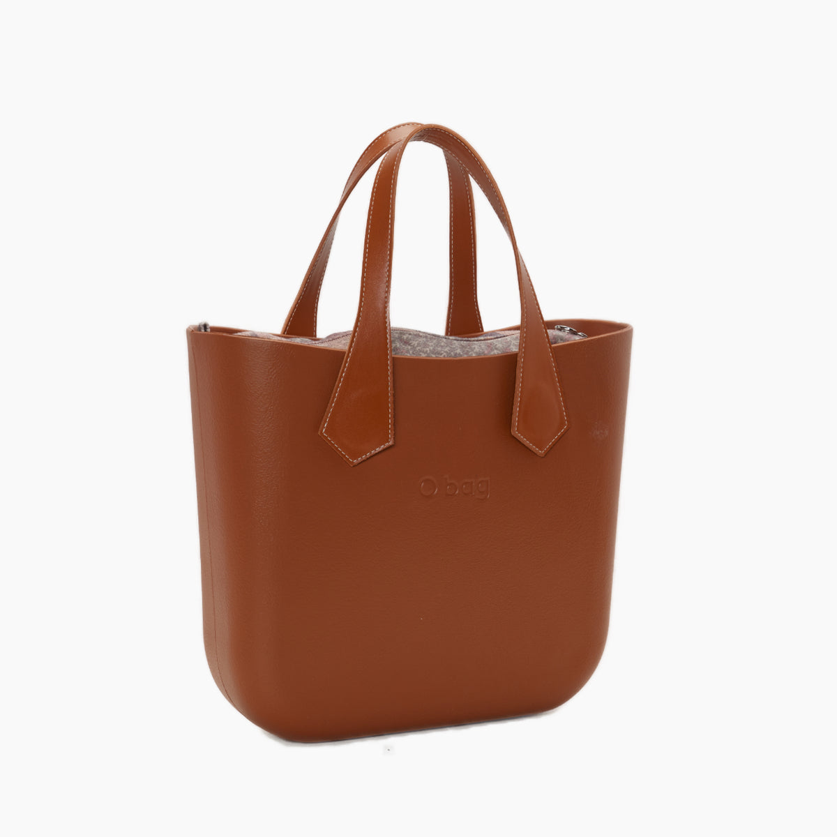 Sac Composé O Bag Mini Anse Courte Pointue Et Sac Intérieur Tissu Bouquet D'Autunno Brioche