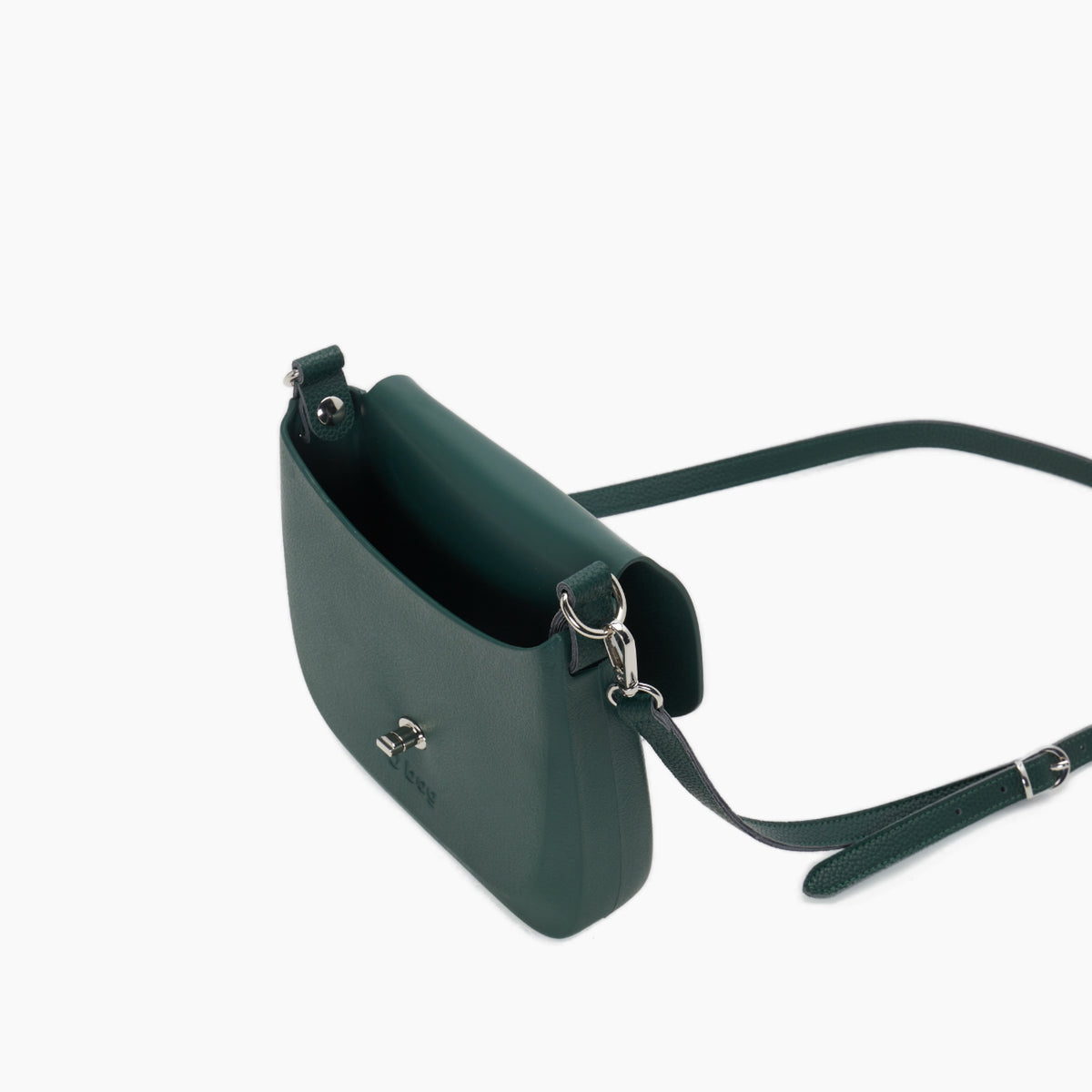Sac Composé O Bag Chase Et Bandoulière Extraslim Tissu Synthétique Grainé Vert Eden