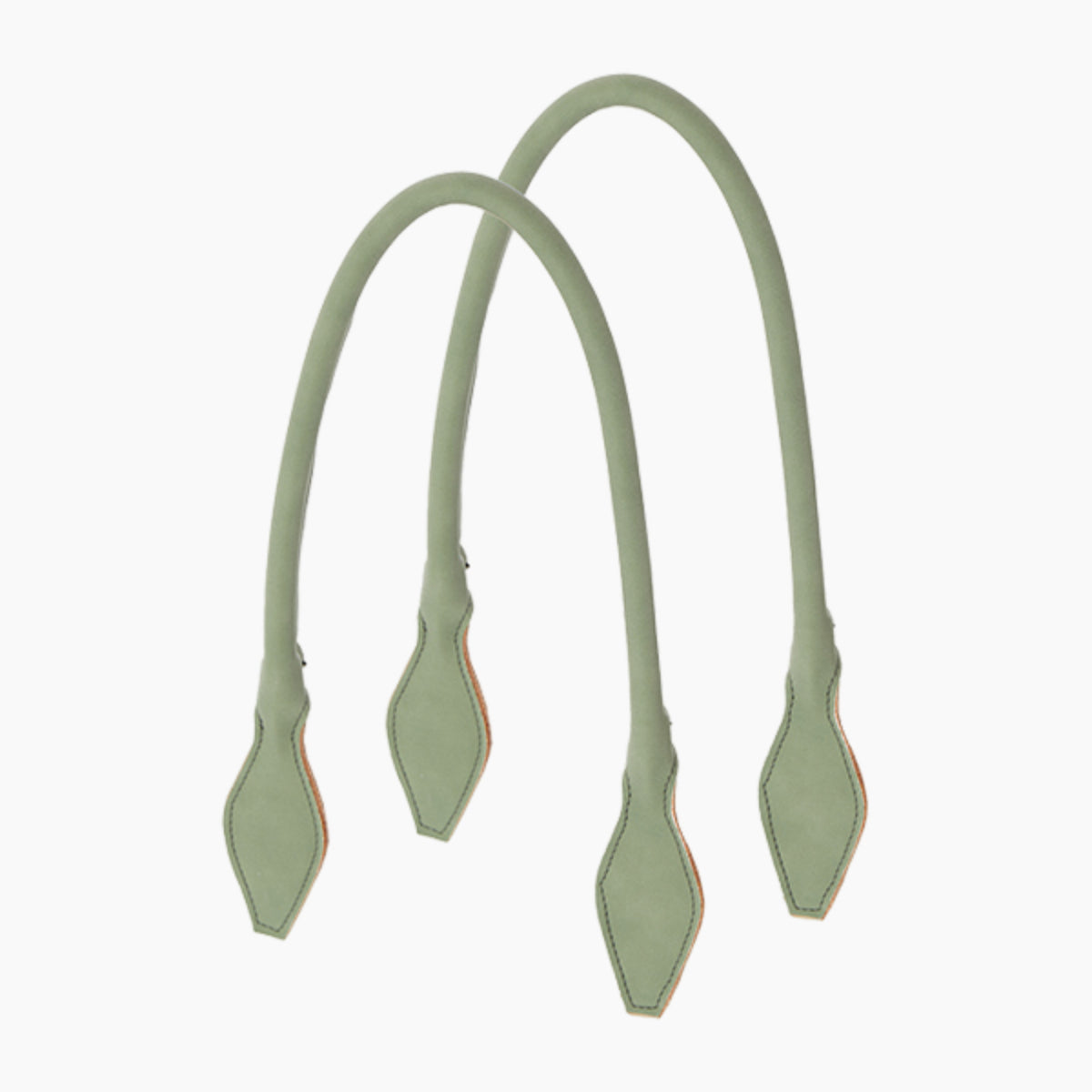 Anse Longue en Forme de Losange en Tissu Synthétique Suede