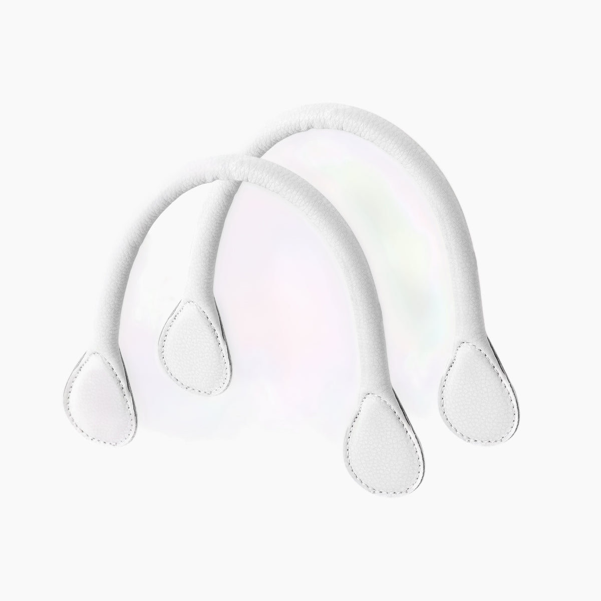Manico Corto Martellato Tessuto Sintetico Martellato Bianco