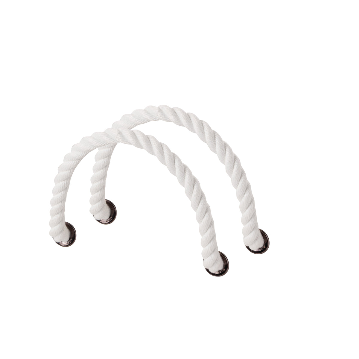 Short white rope handle