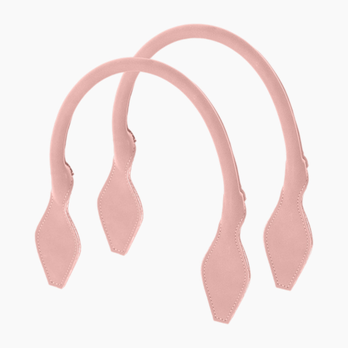 Anse Courte en Forme de Losange en Tissu Synthétique Suede
