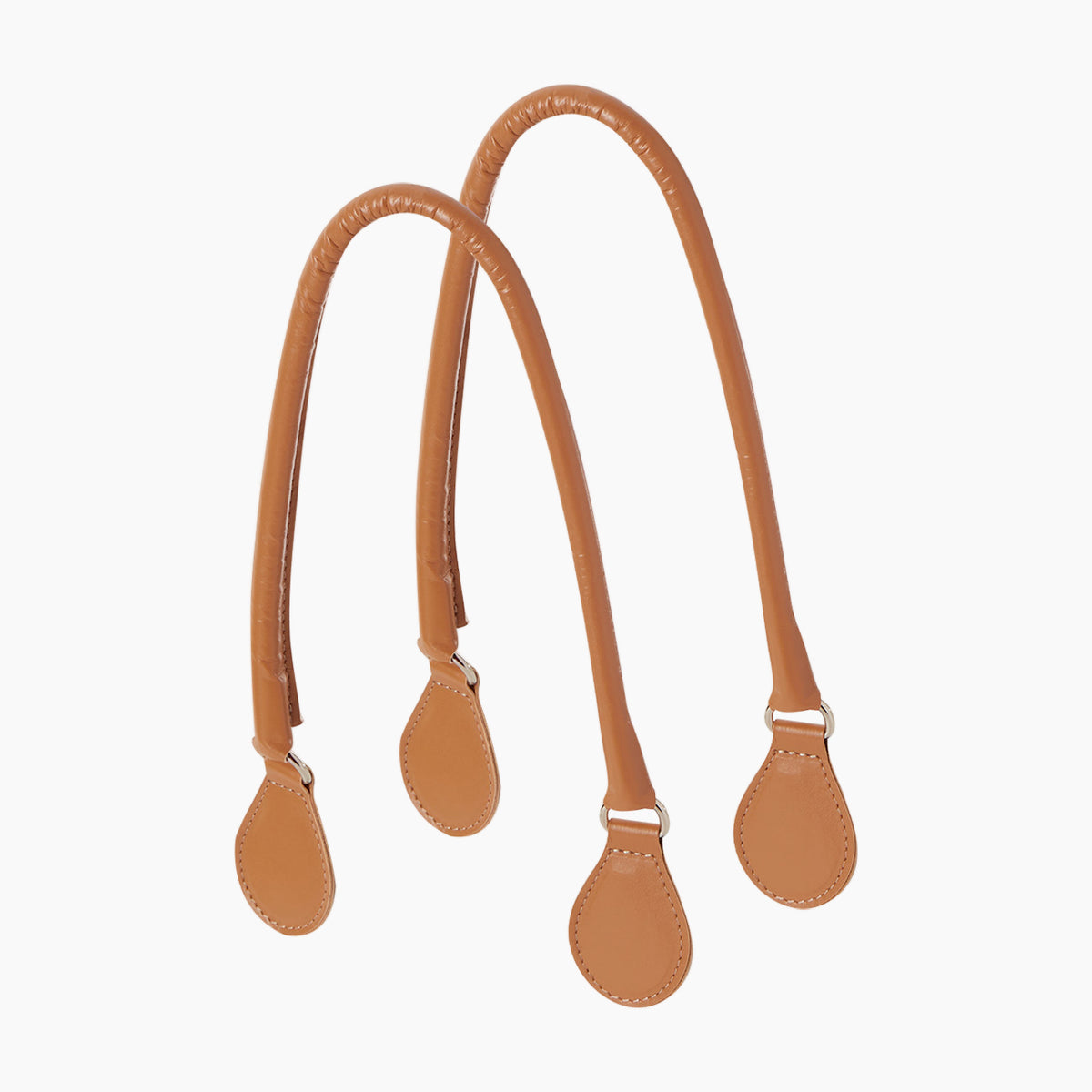 Asa Tubular Larga de Tejido Sintético Liso - Cognac