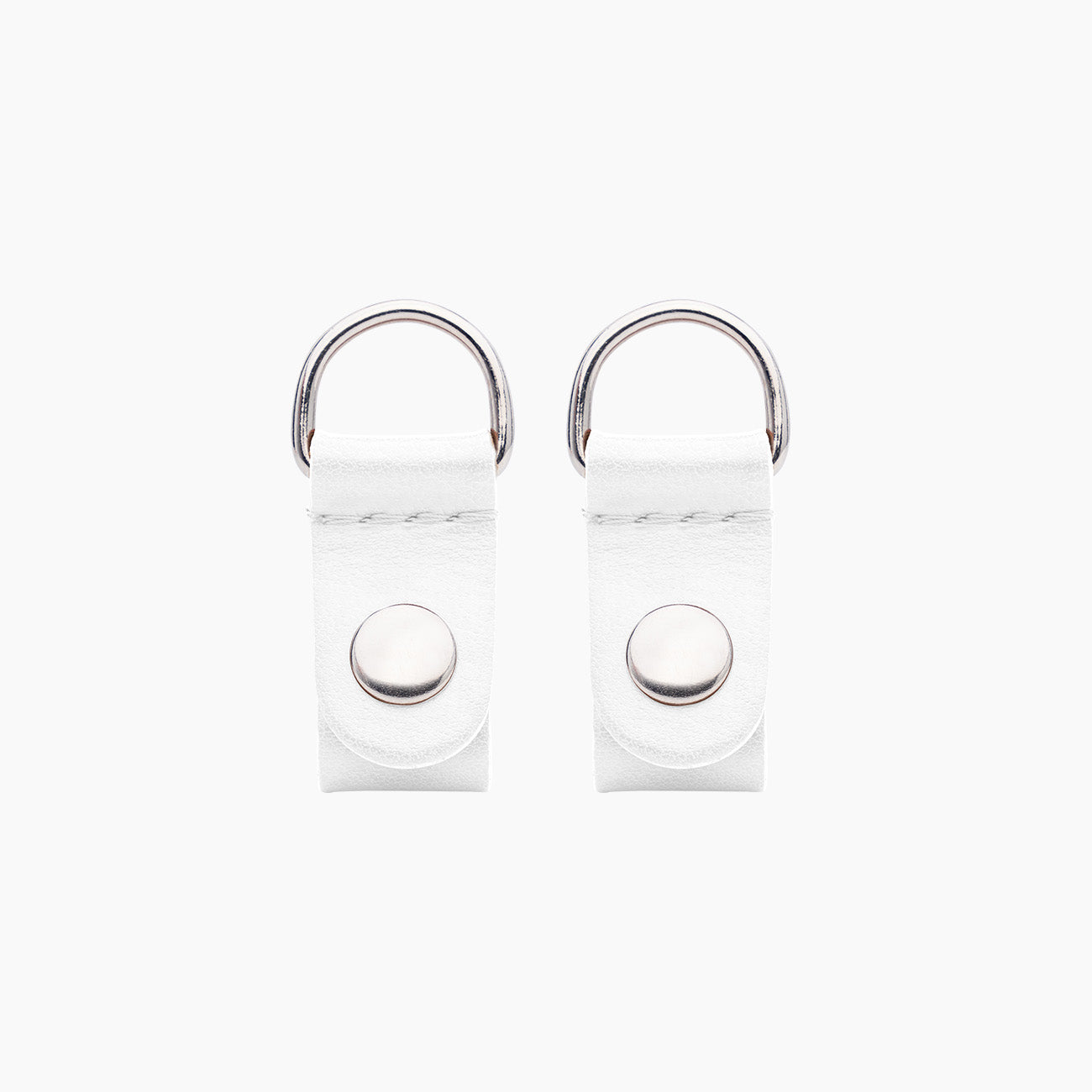 Accessorio clip tessuto sintetico opaca + argento latte