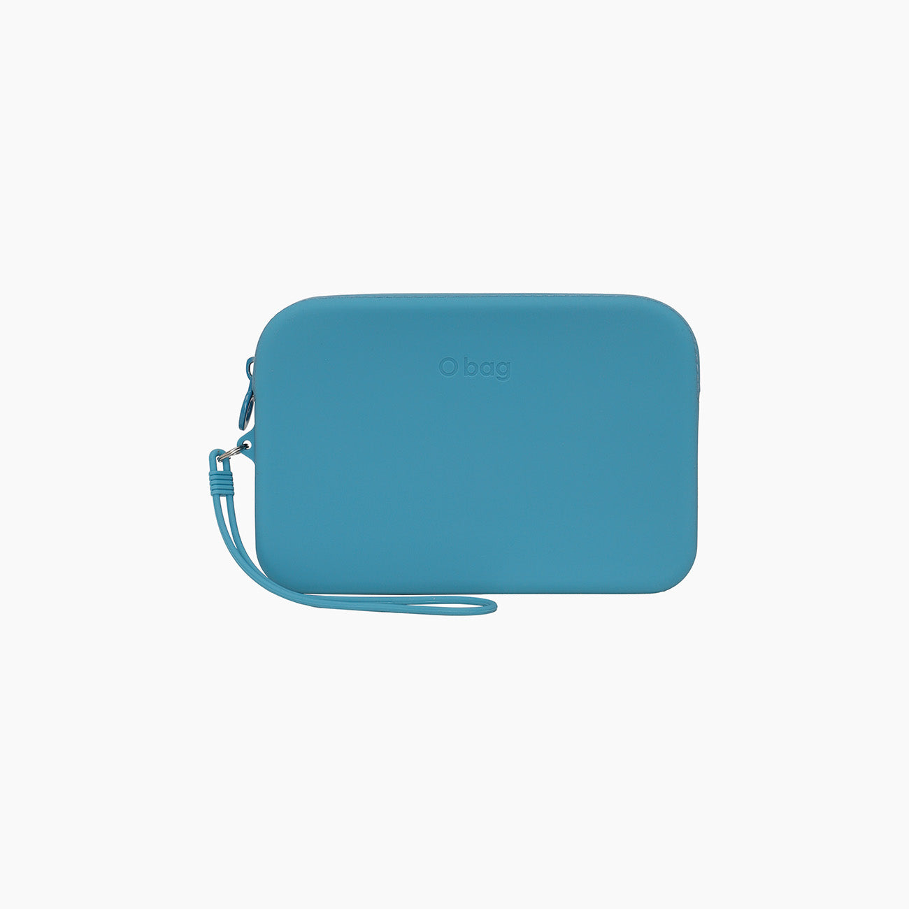 Accessory Pouch With Zip And Short Handle O Bag Fiesta Silicone Light Blue