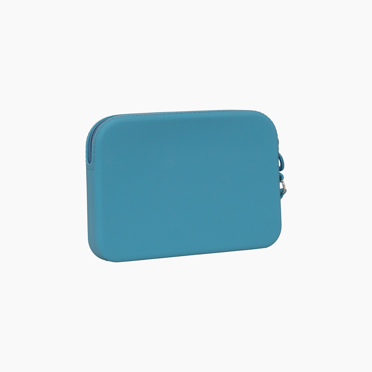 Accessory Pouch With Zip And Short Handle O Bag Fiesta Silicone Light Blue