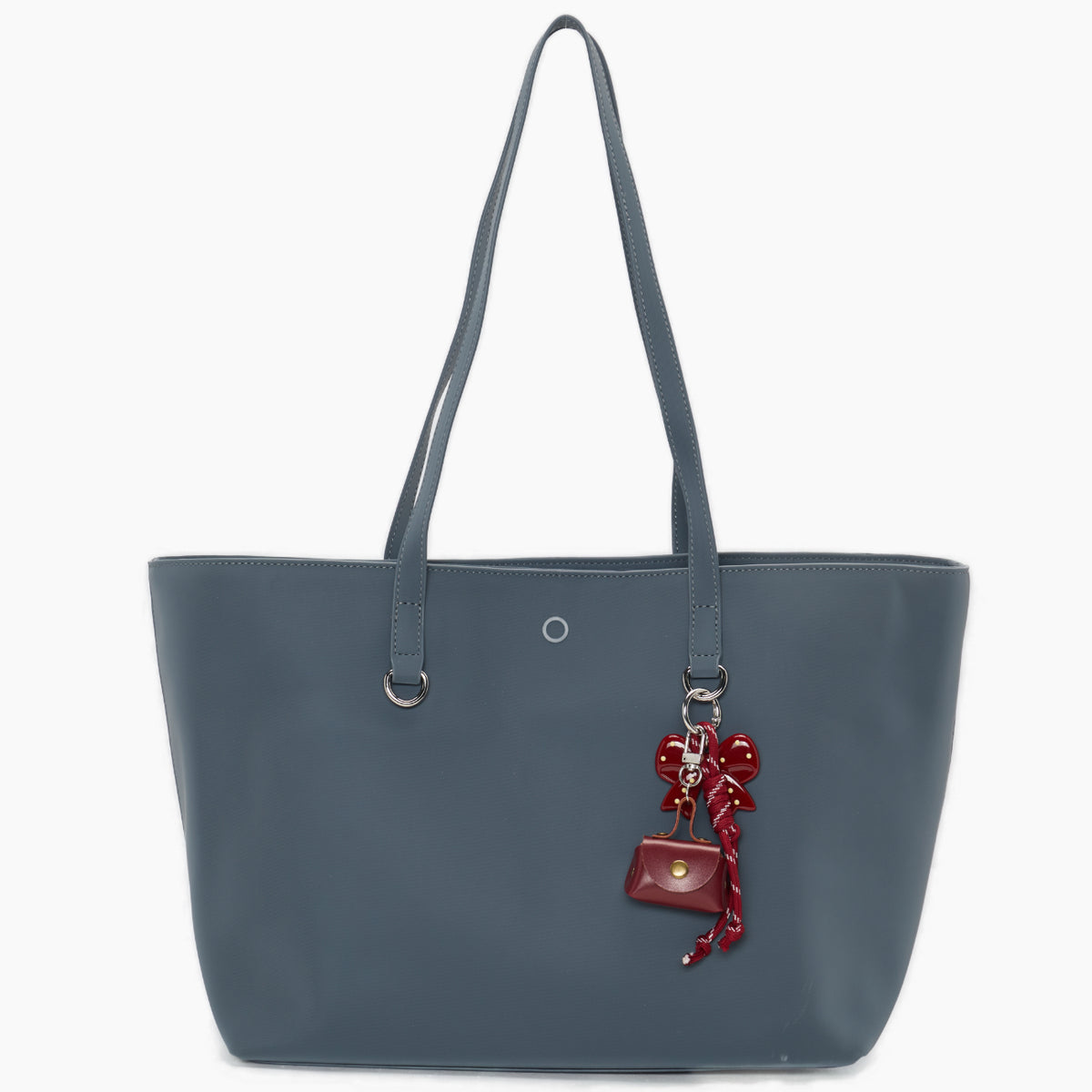 Complete Bag With Handles O Bag Icon Iris New Sugar Paper Blue Rubberized Fabric