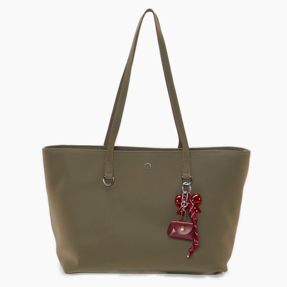 Borsa Completa Con Manici O Bag Icon Iris Tessuto Gommato verde