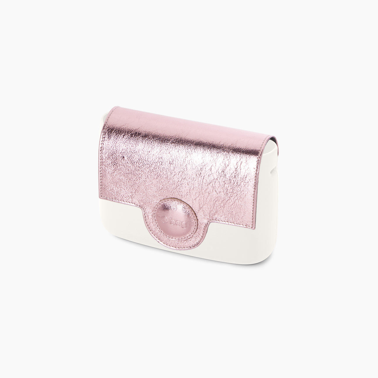 Rosa O pocket Klappe in Laminatoptik mit Magnetverschluss