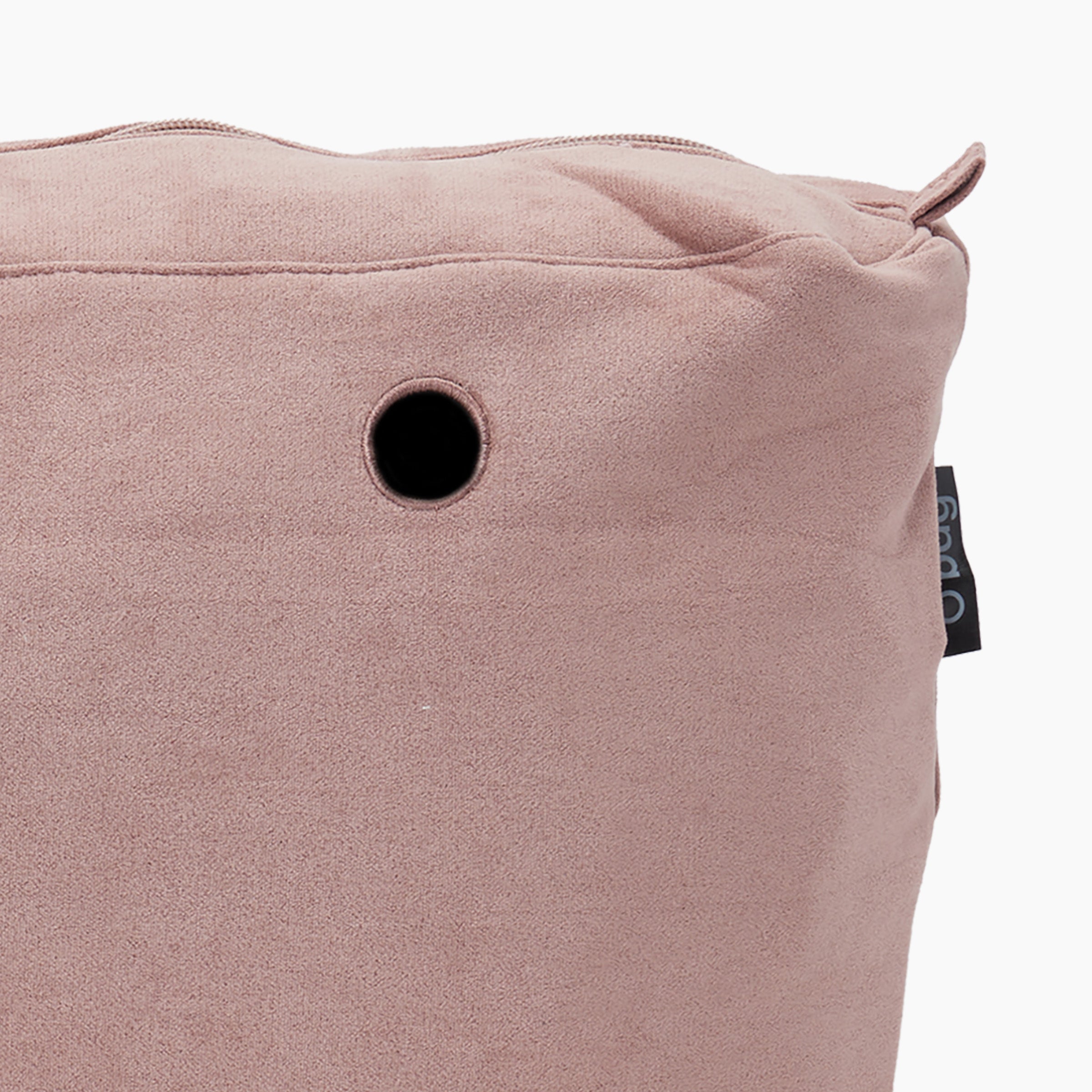 Sacca interne O bag tessuto sintetico scamosciato rosa antico