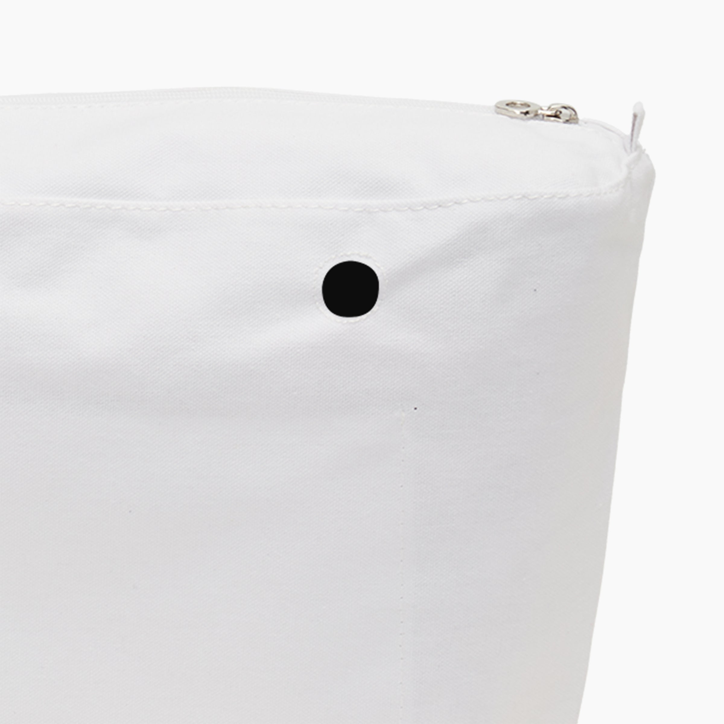 Bolsa interior O bag de lona blanca