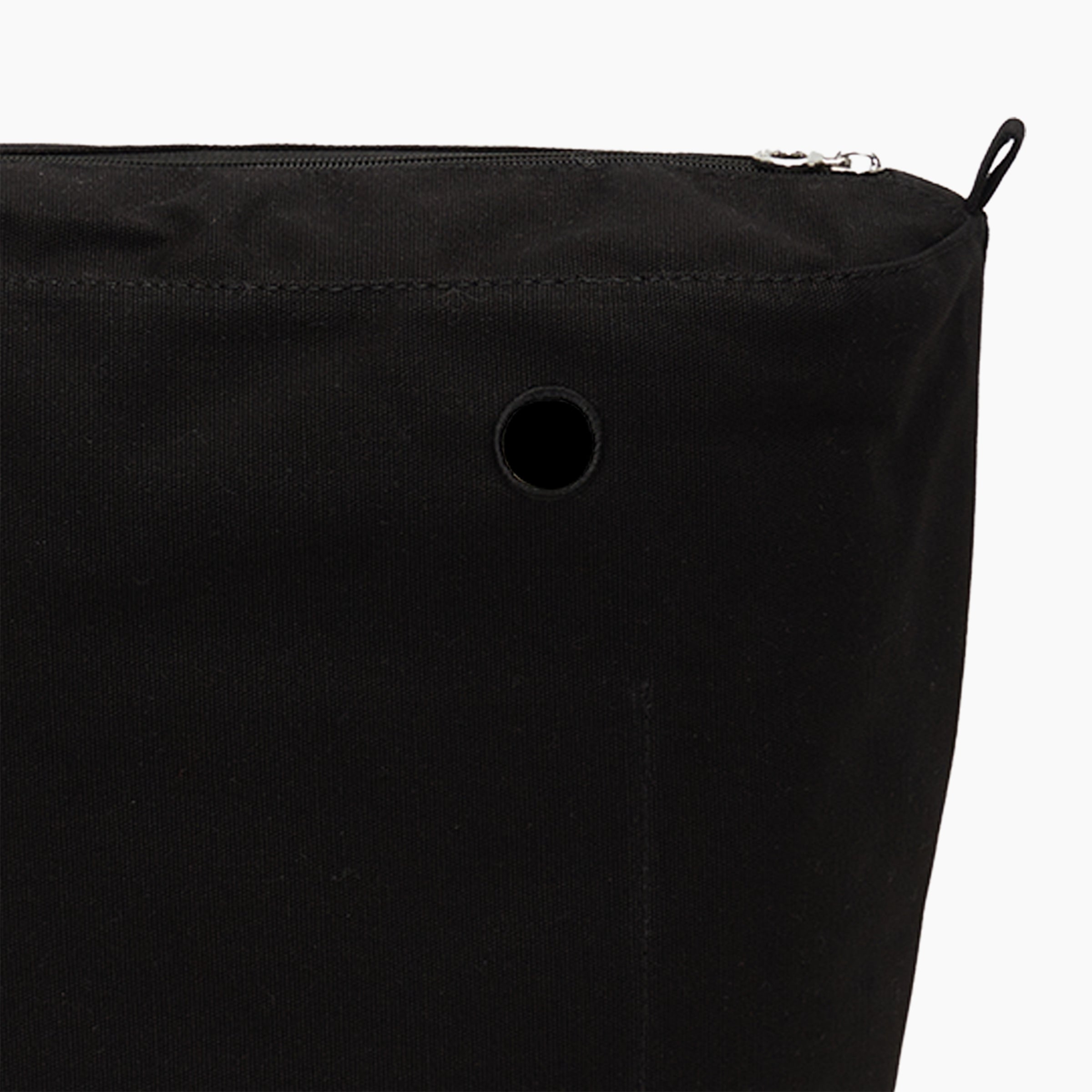Sacca interna nera O bag tessuto canvas