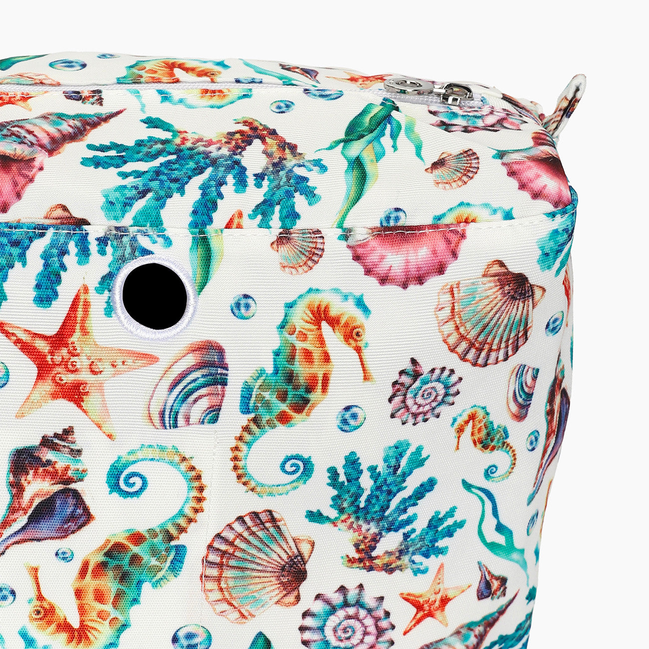 Sacca interna zip O bag beach cavalluccio marino
