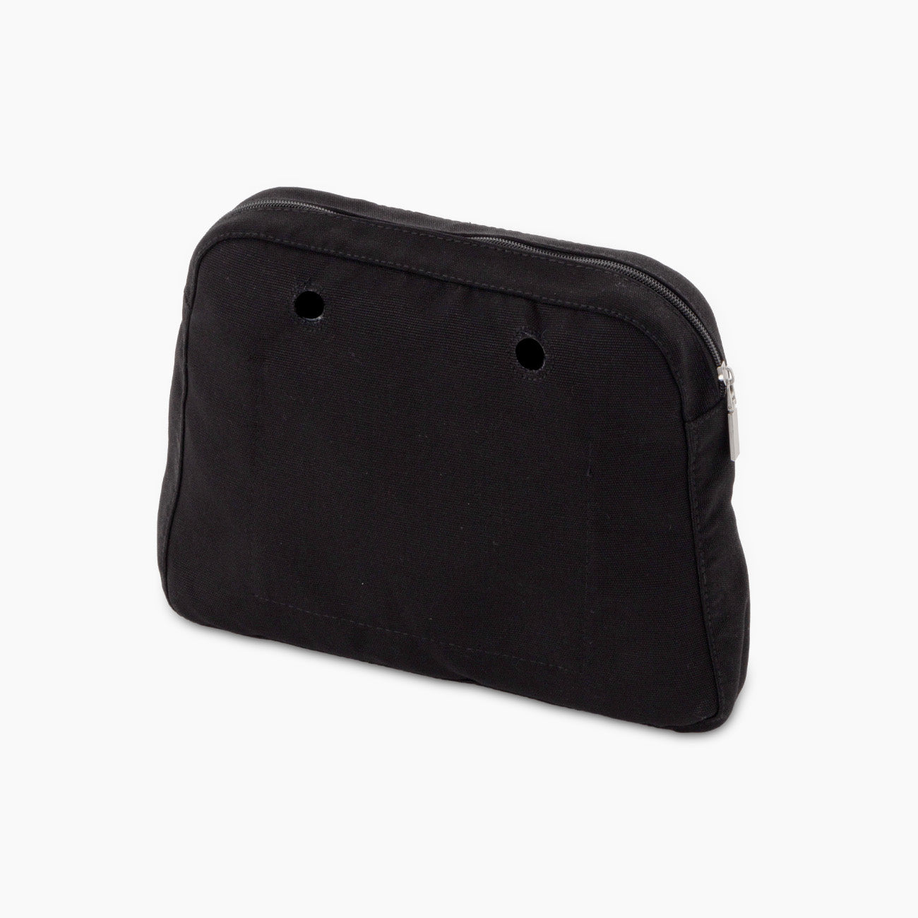 O bag reverese Innentasche aus schwarzem Canvas