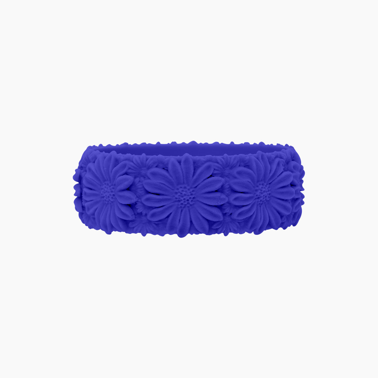 O Bracelet Daisy Big Silicone Blu Elettrico