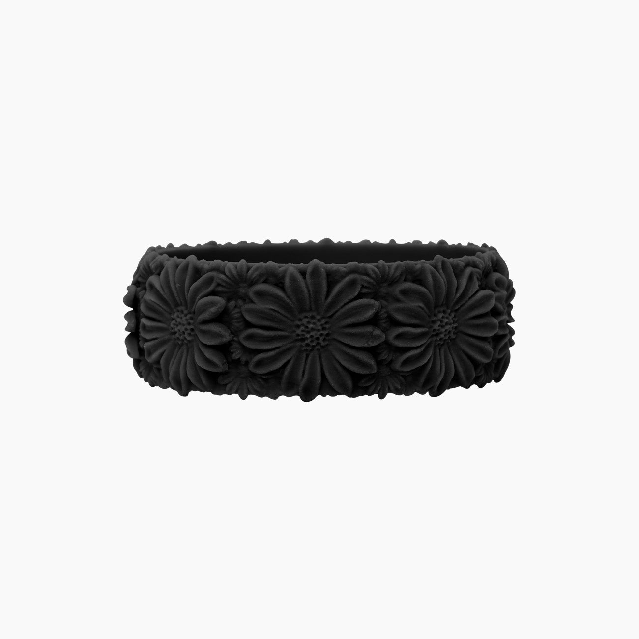 O Bracelet Daisy Big Silicone Nero