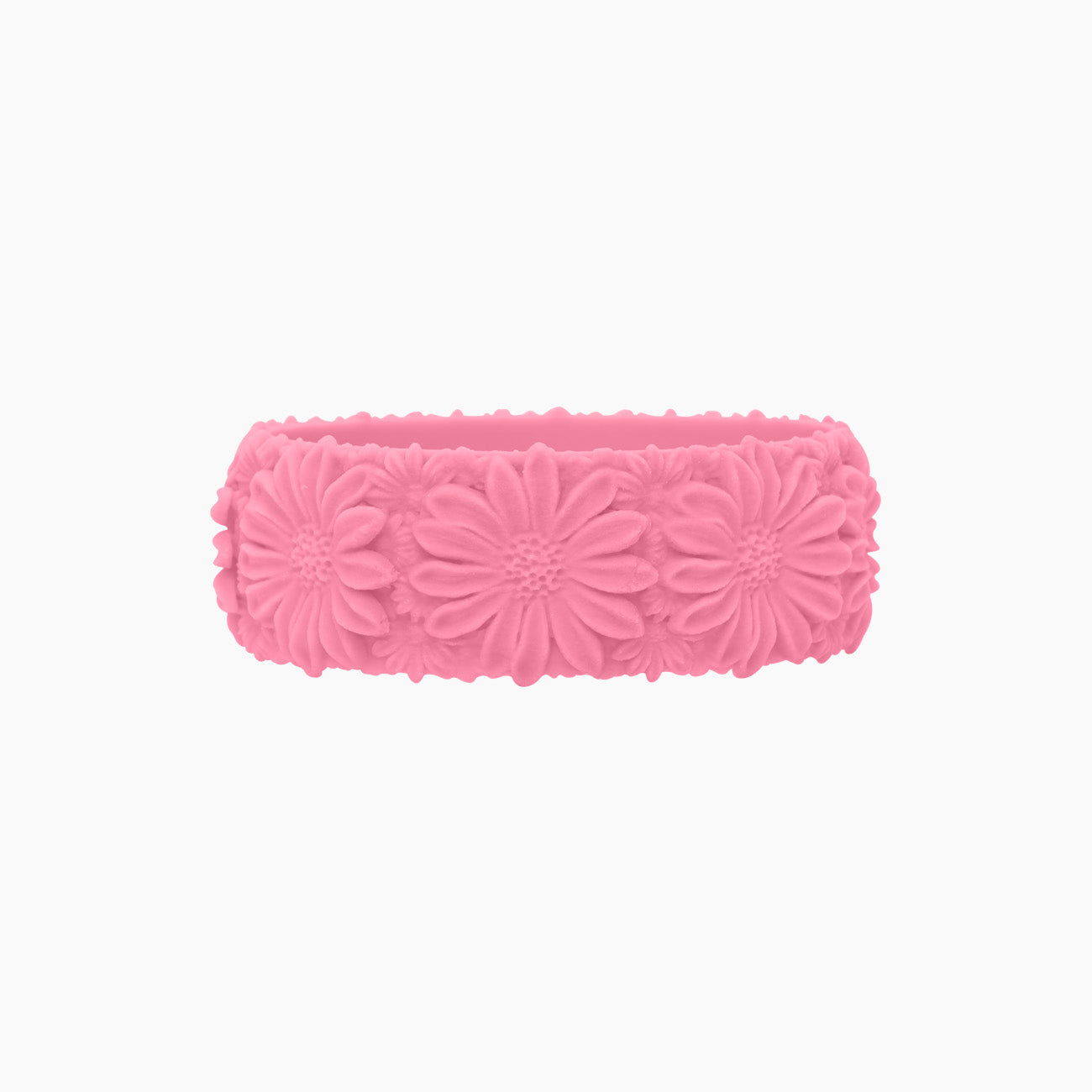 O Bracelet Daisy Big Silicone rosa