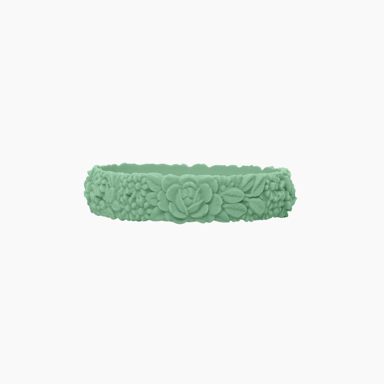 O Bracelet flower slim silicone salvia