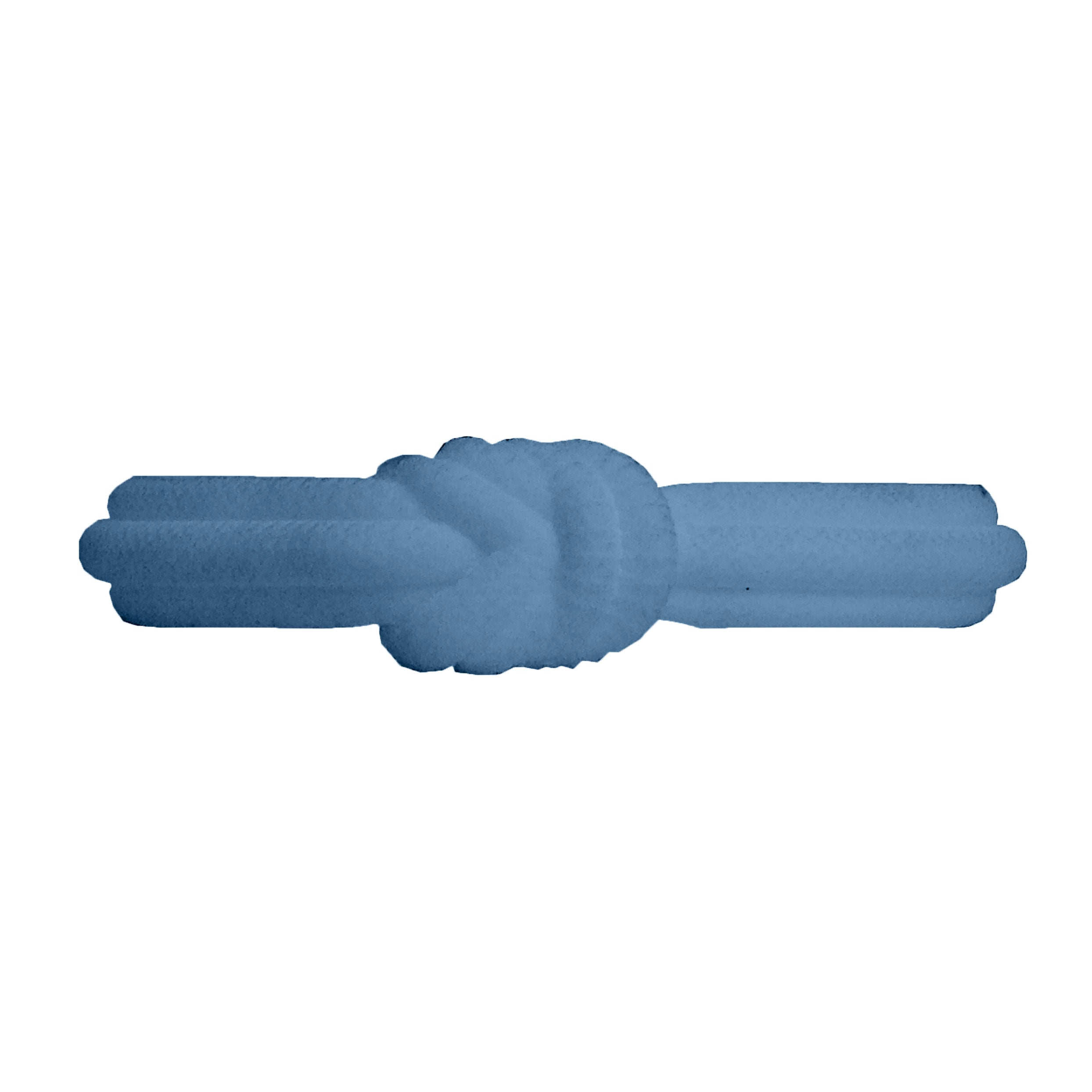O Bracelet Knot Single Silicone Blu Pastello