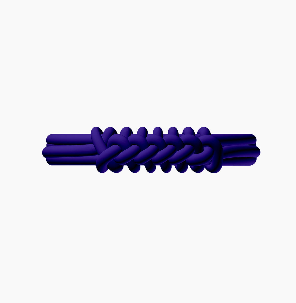 O Bracelet Knot Double Silicone Blu Iris