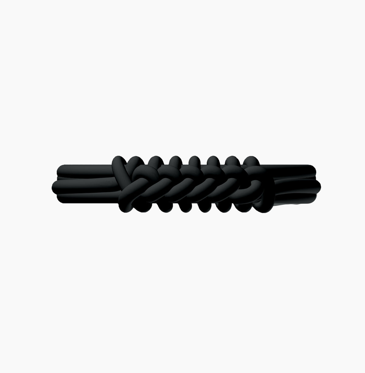 O Bracelet Knot Double Silicone Nero