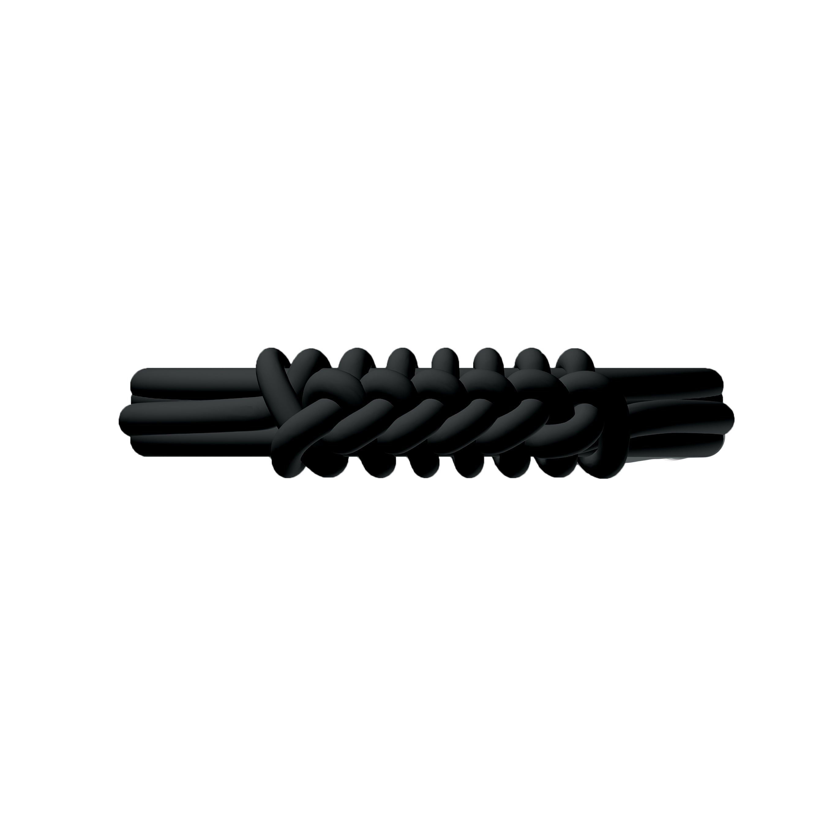 O Bracelet Knot Double Silicone Nero