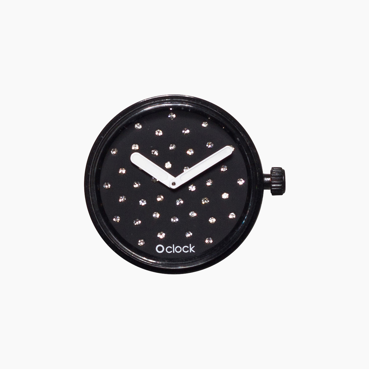 O Clock meccanismo cristal nero