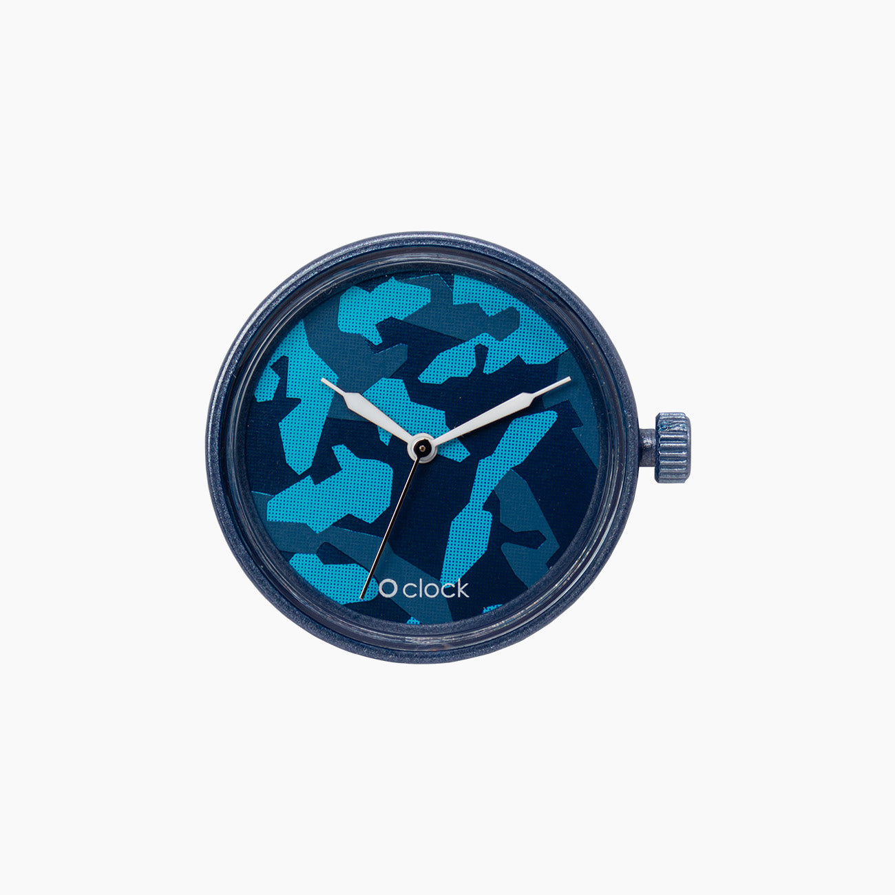 O Clock meccanismo metal camouflage blu navy