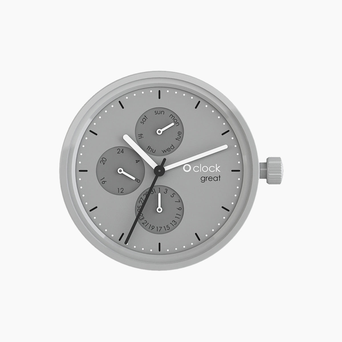 Meccanismo Great date tone on tone grigio