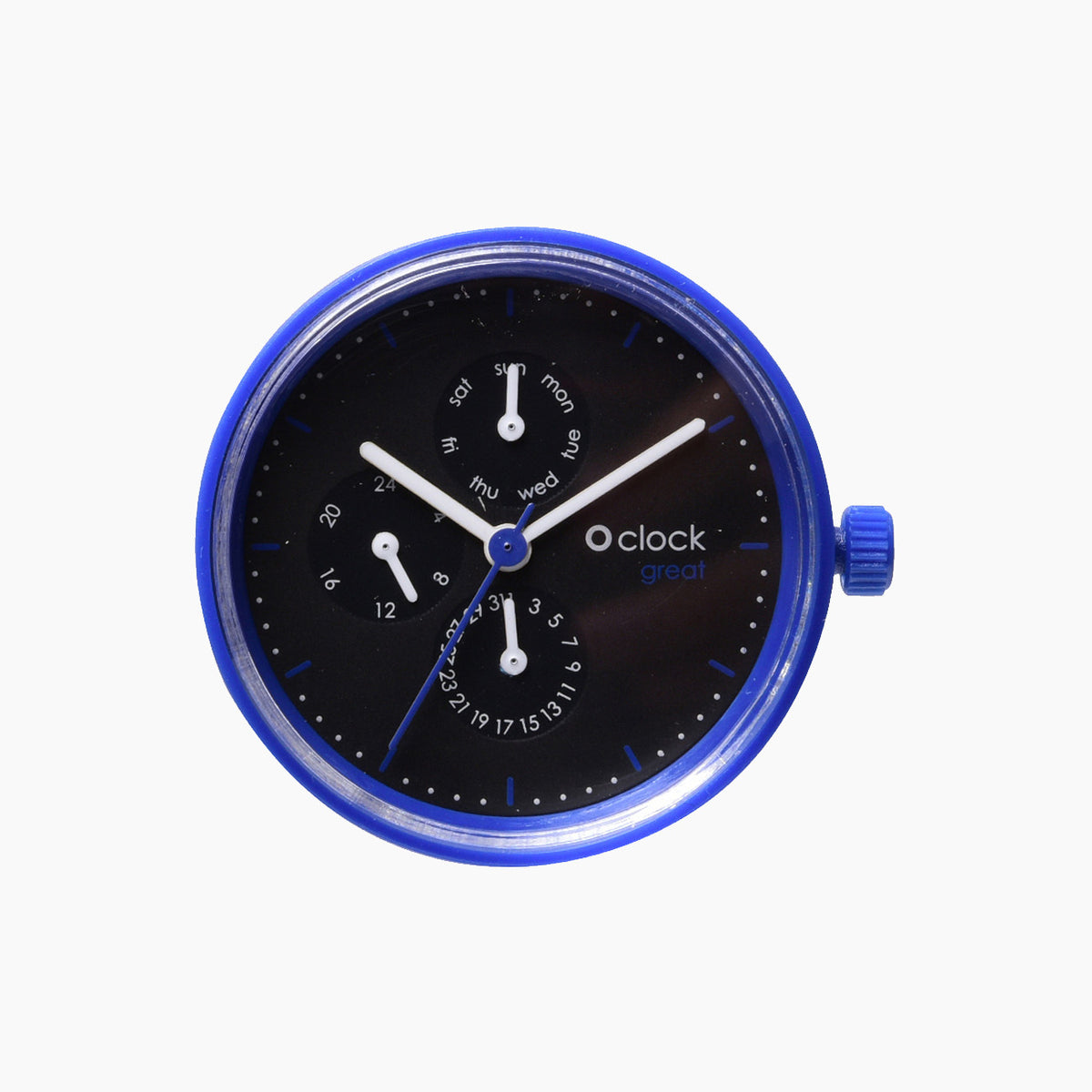 Meccanismo Great date seconds blu