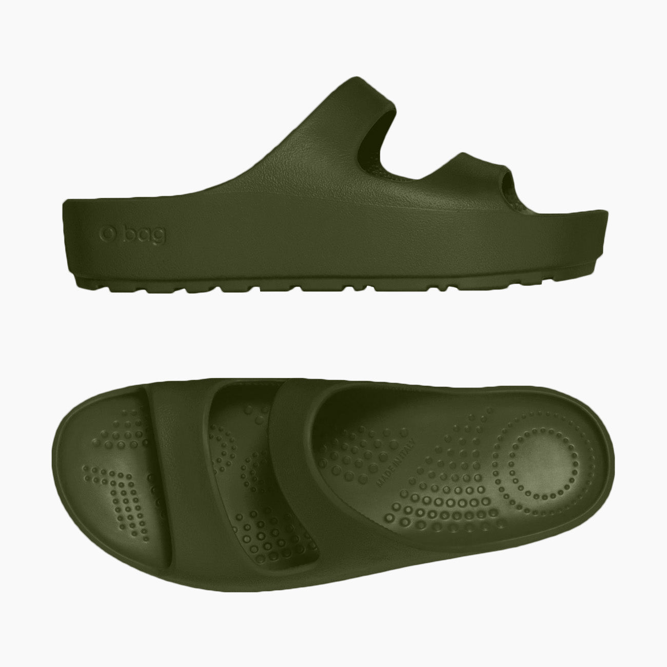 O shoes high verde scuro