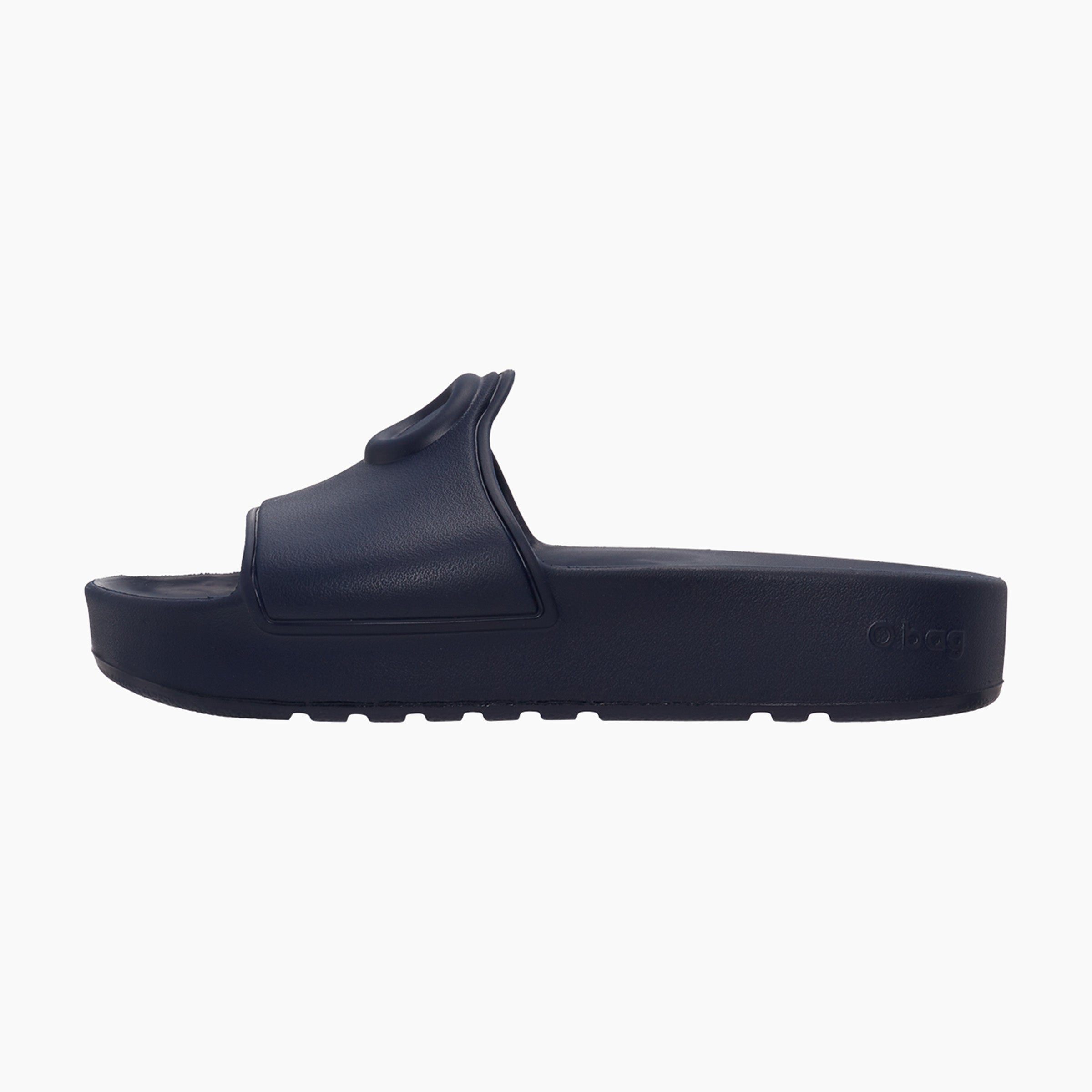 O slippers logo ciabatta donna blu navy