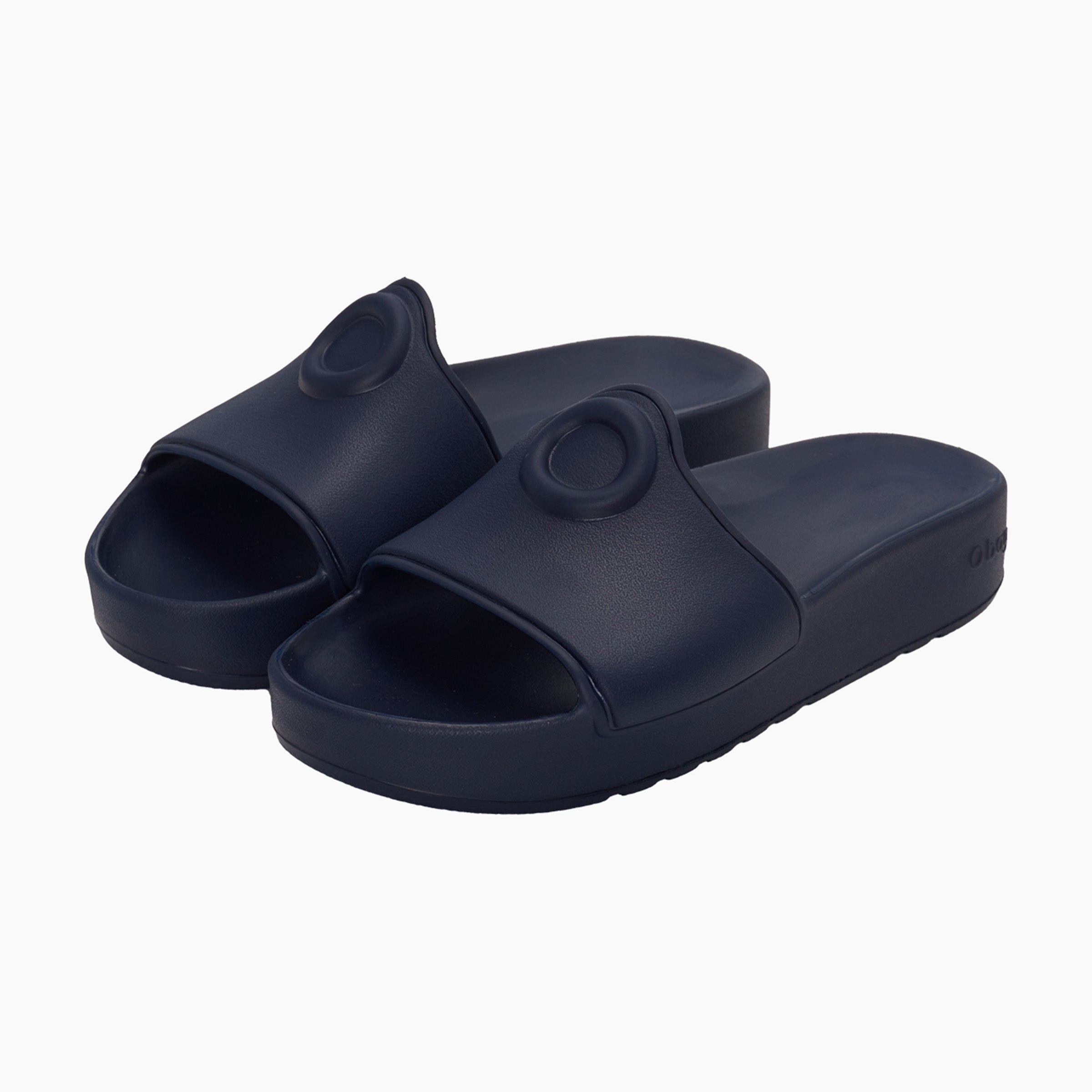 O slippers logo ciabatta donna blu navy