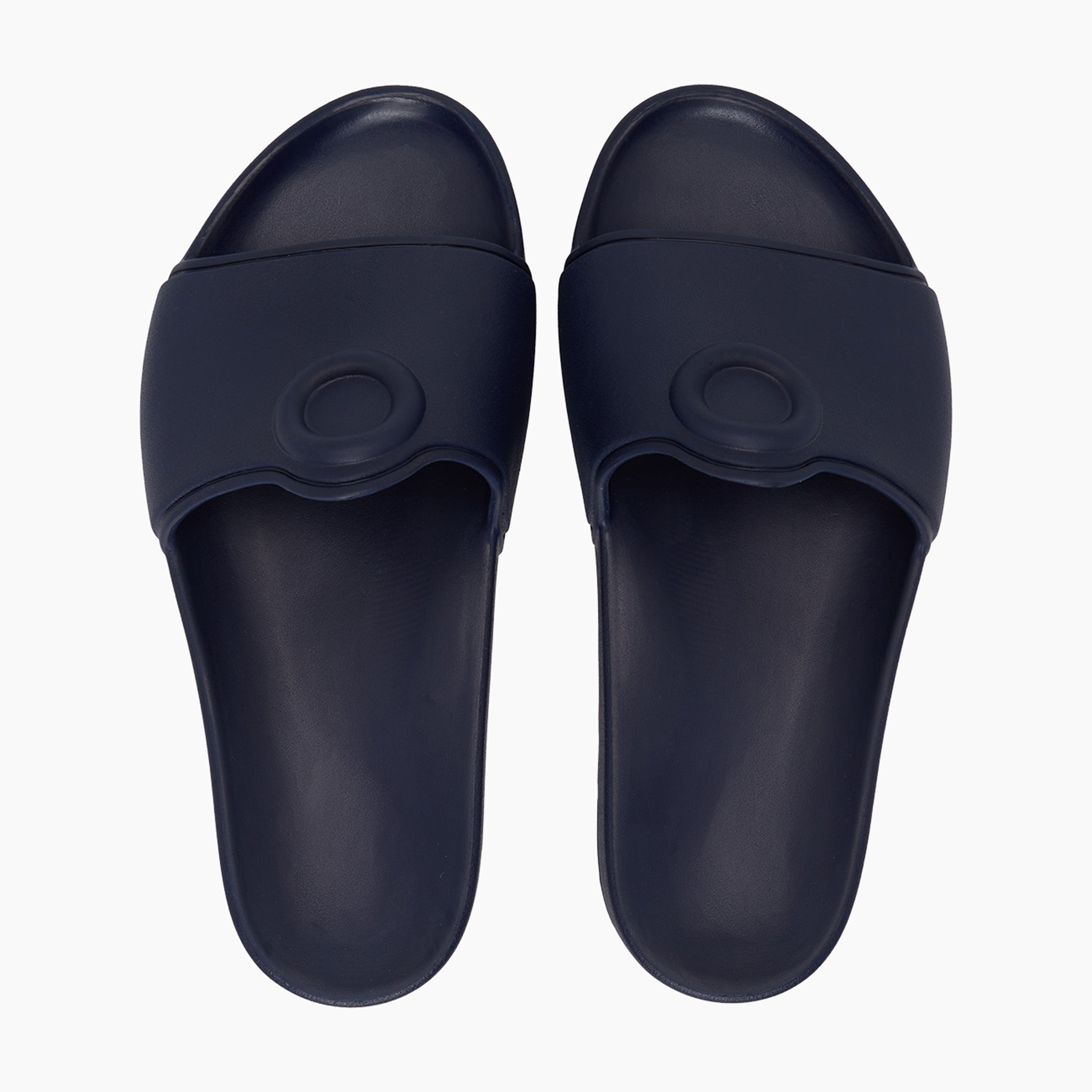 O slippers logo ciabatta donna blu navy