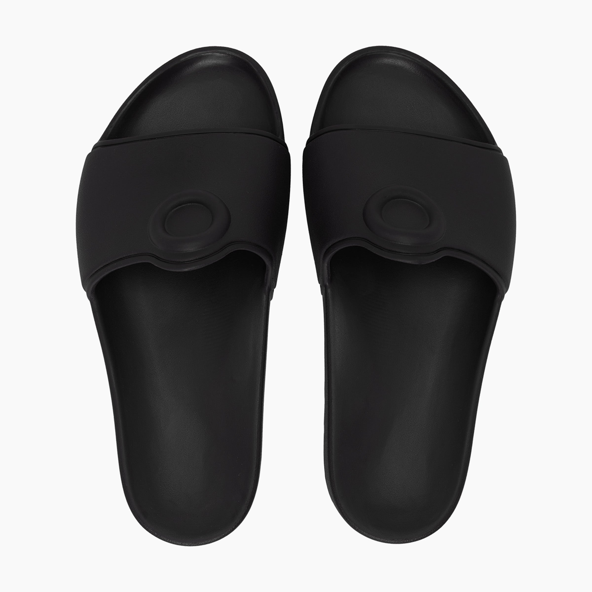 O slippers logo ciabatta donna nero
