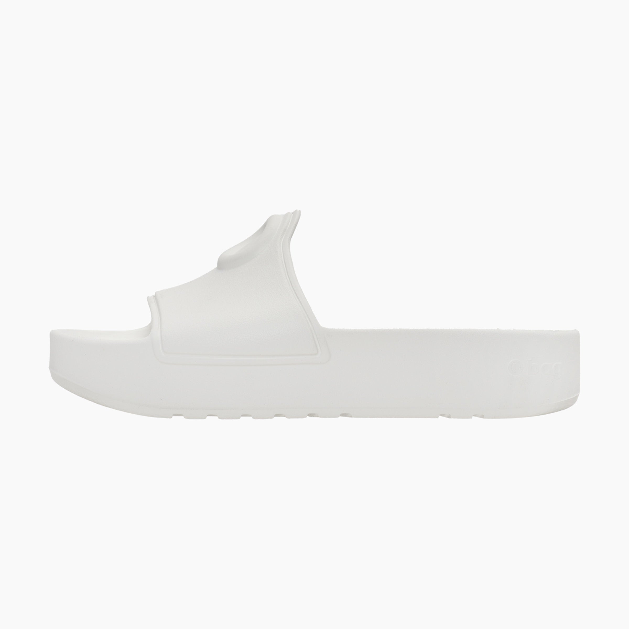 O slippers logo ciabatta donna latte