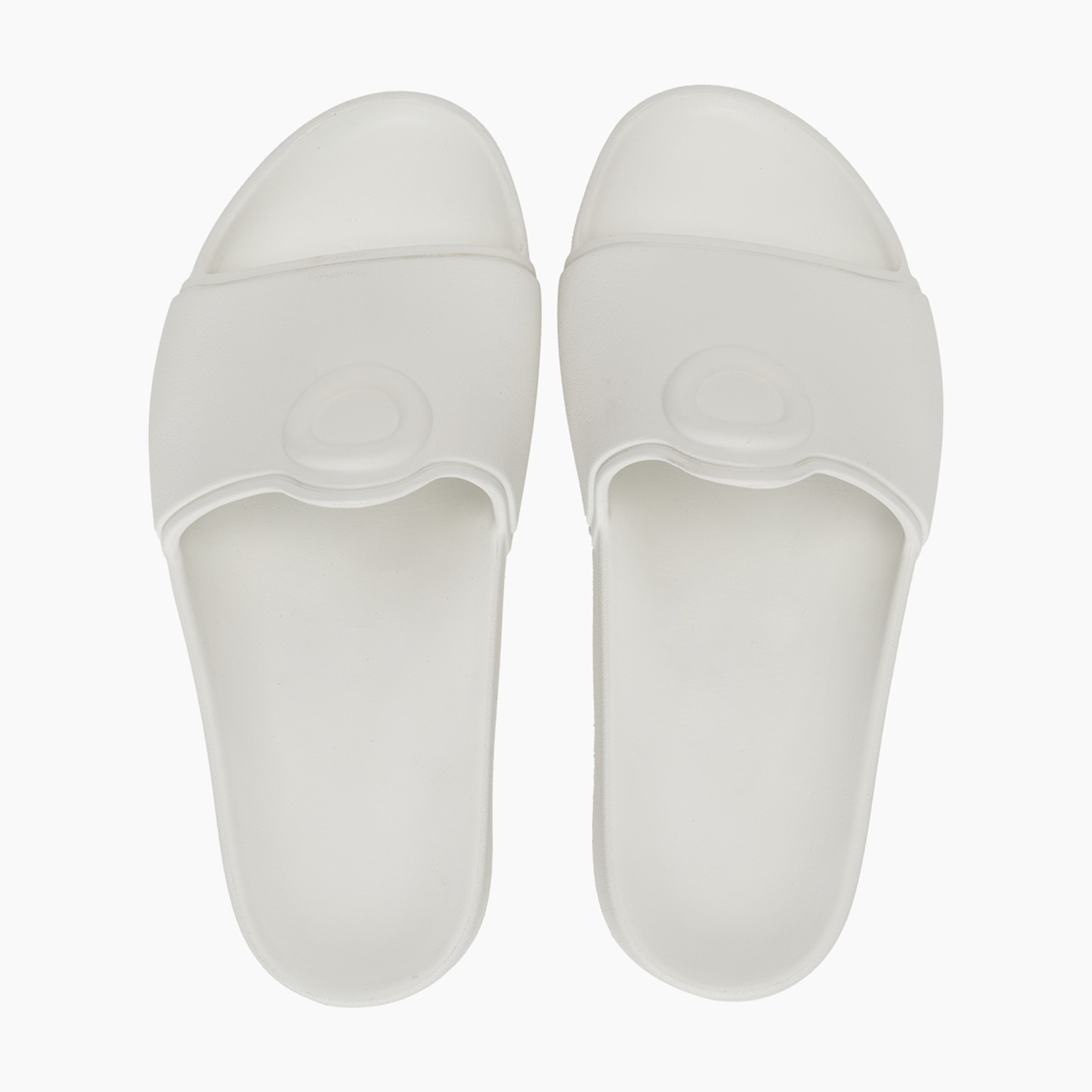 O slippers logo ciabatta donna latte