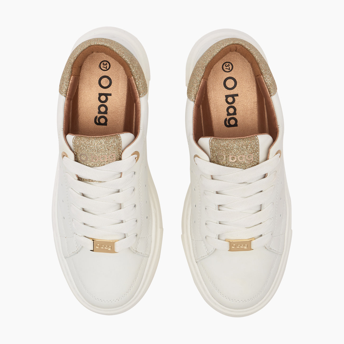 O sneakers Dubai bianco e oro