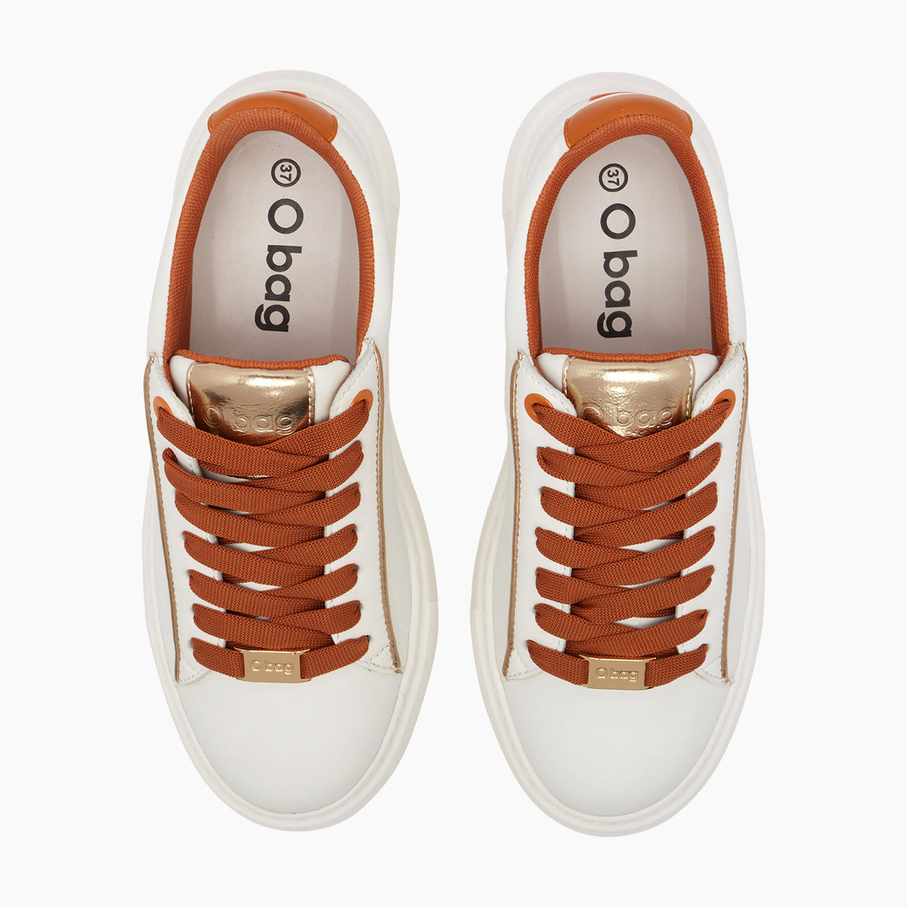 O sneakers London bianco e bruciato