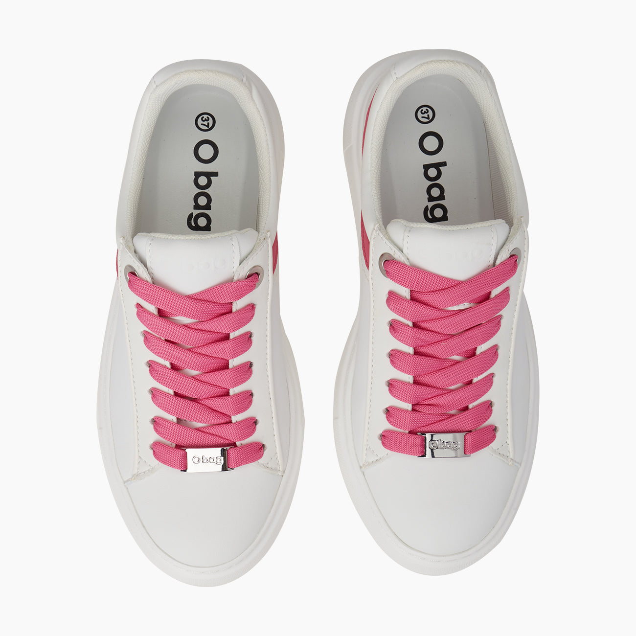 O sneakers Rio blanc et rose